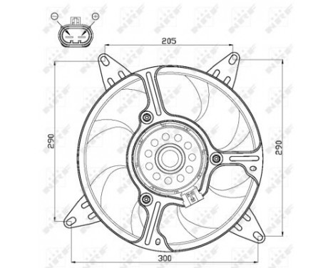 Fan, radiator 47543 NRF, Image 3