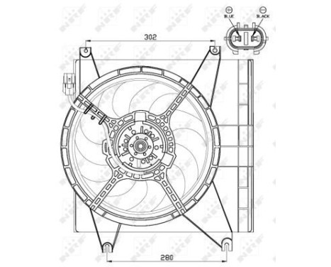 Fan, radiator 47547 NRF, Image 2