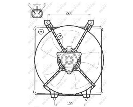 Fan, radiator 47550 NRF, Image 3