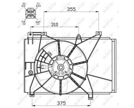 Fan, radiator 47551 NRF, Image 3