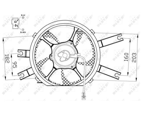 Fan, radiator 47554 NRF, Image 3