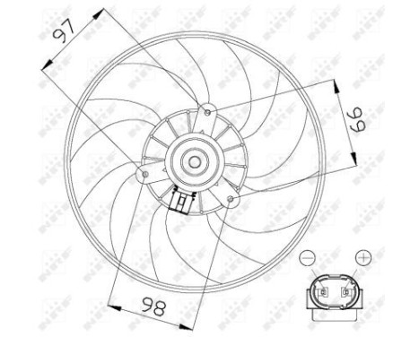 Fan, radiator 47557 NRF, Image 3