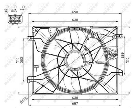 Fan, radiator 47560 NRF, Image 4