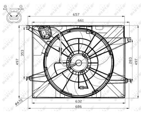 Fan, radiator 47561 NRF, Image 6