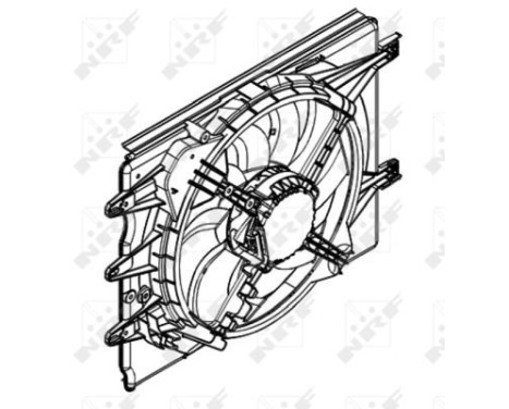 Fan, radiator 47596 NRF
