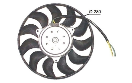 Fan, radiator 47616 NRF