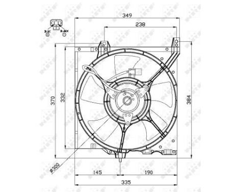Fan, radiator 47670 NRF, Image 3