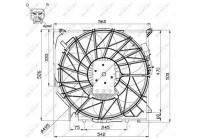 Fan, radiator 47672 NRF