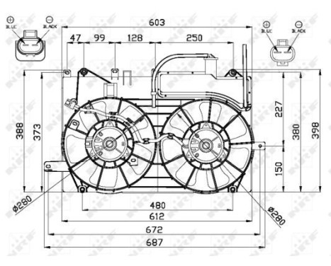 Fan, radiator 47673 NRF, Image 3