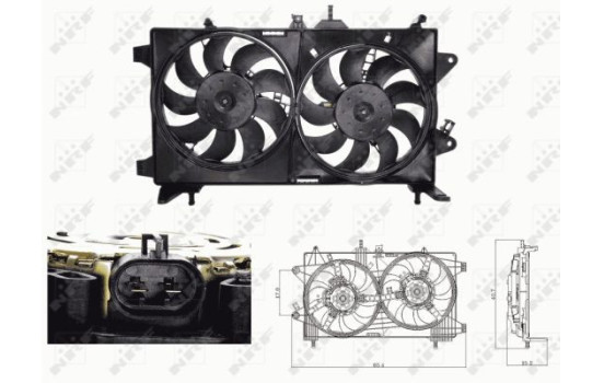 Fan, radiator 47676 NRF