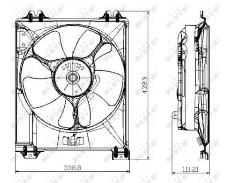 Fan, radiator 47677 NRF, Image 2