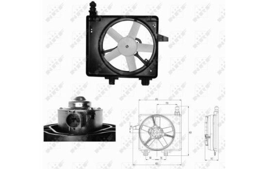Fan, radiator 47680 NRF