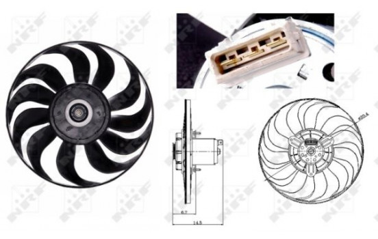 Fan, radiator 47700 NRF