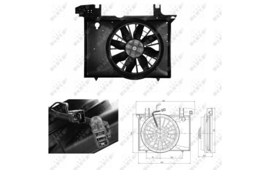 Fan, radiator 47703 NRF