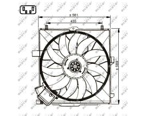 Fan, radiator 47732 NRF, Image 4