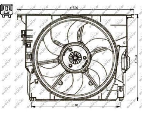 Fan, radiator 47737 NRF, Image 4