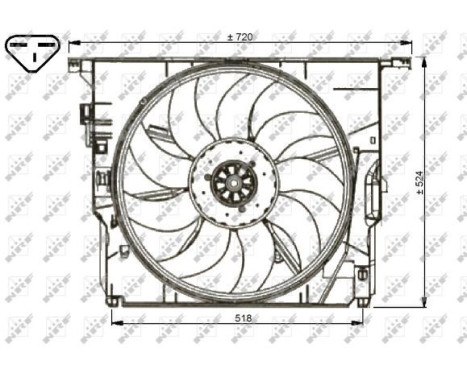 Fan, radiator 47739 NRF, Image 3