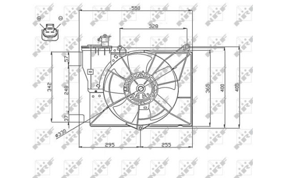 Fan, radiator 47746 NRF