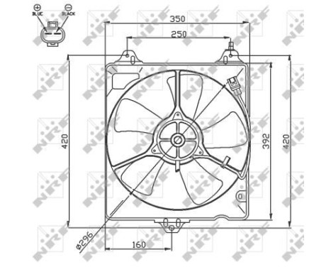 Fan, radiator 47753 NRF