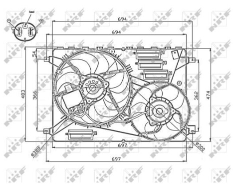 Fan, radiator 47754 NRF, Image 5