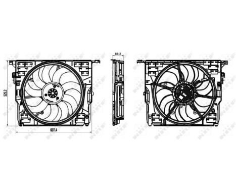 Fan, radiator 47839 NRF, Image 3