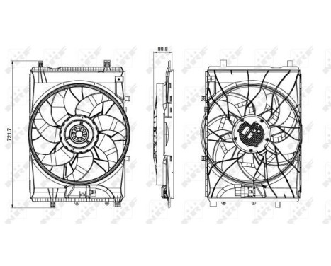 Fan, radiator 47850 NRF, Image 4