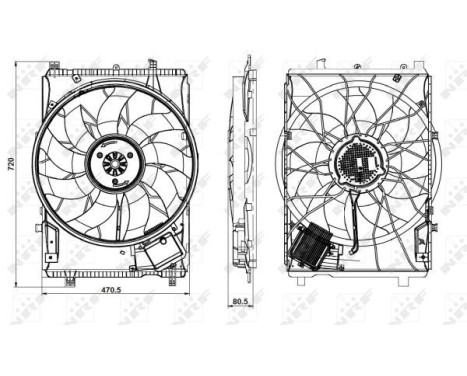 Fan, radiator 47853 NRF, Image 2