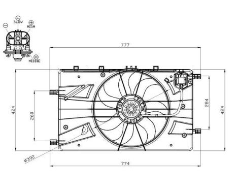 Fan, radiator 47878 NRF, Image 5