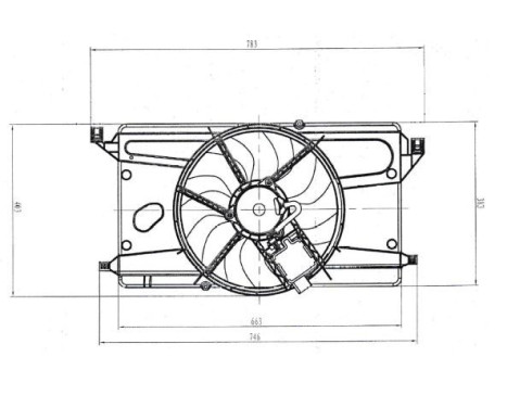 Fan, radiator 47879 NRF