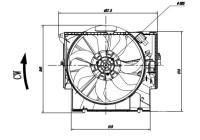 Fan, radiator 47923 NRF