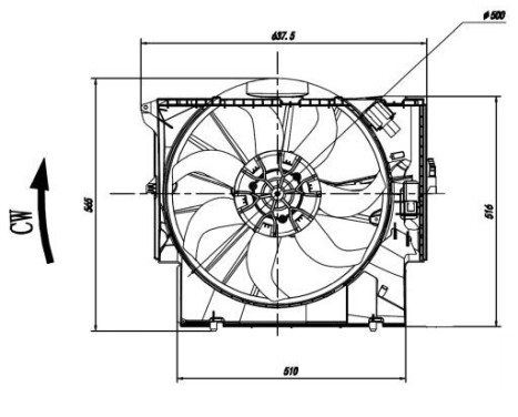 Fan, radiator 47923 NRF