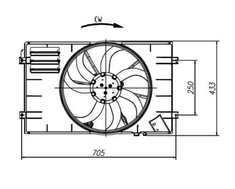 Fan, radiator 47927 NRF, Image 5