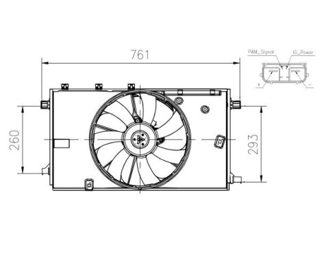 Fan, radiator 47933 NRF, Image 4