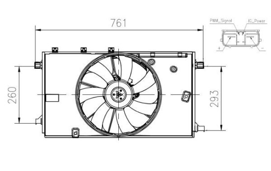 Fan, radiator 47933 NRF