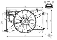 Fan, radiator 47937 NRF