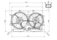 Fan, radiator 47938 NRF