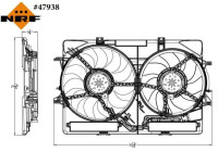 Fan, radiator 47938 NRF
