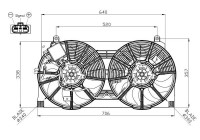 Fan, radiator 47943 NRF