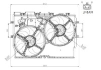 Fan, radiator 47945 NRF
