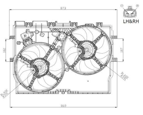 Fan, radiator 47945 NRF