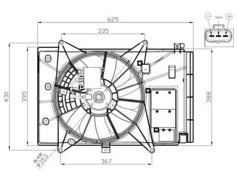 Fan, radiator 47949 NRF, Image 3