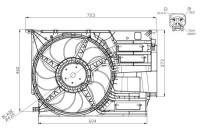 Fan, radiator 47954 NRF