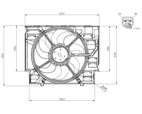 Fan, radiator 47960 NRF, Image 4
