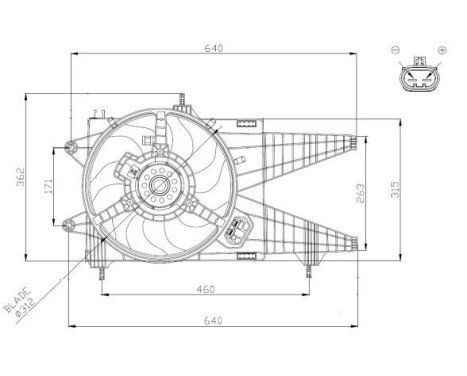 Fan, radiator 47963 NRF, Image 4
