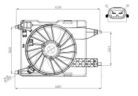 Fan, radiator 47966 NRF