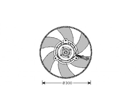 Fan, radiator 4913745 International Radiators, Image 2