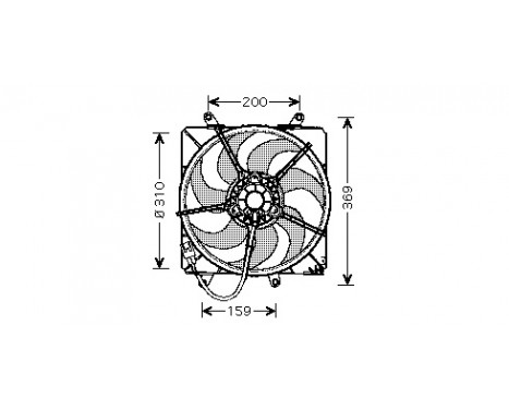 Fan, radiator 5304746 International Radiators