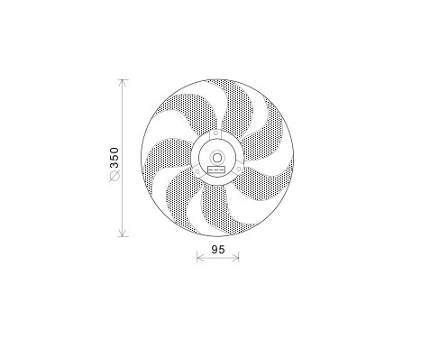 Fan, radiator 5824745 International Radiators, Image 2
