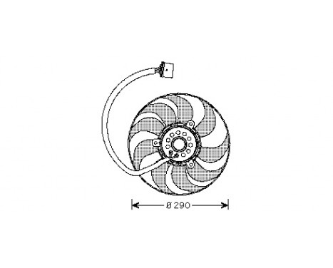 Fan, radiator 5888745 International Radiators, Image 2