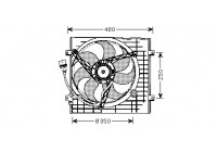 Fan, radiator 5888746 International Radiators